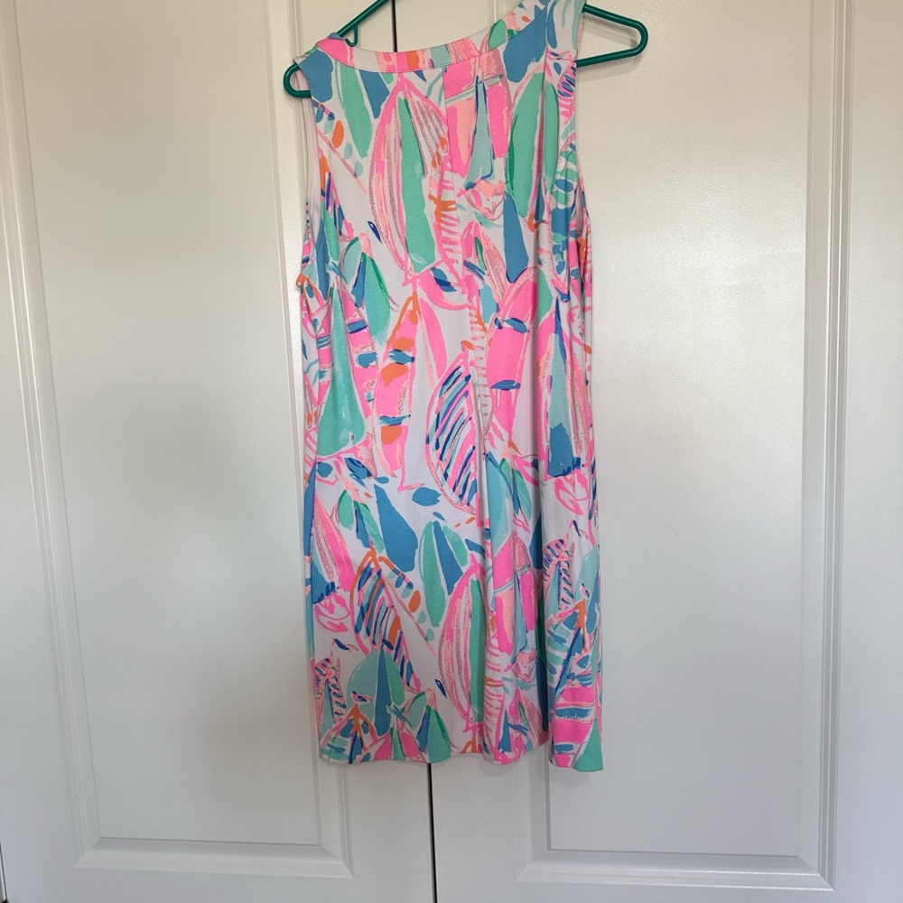 Lilly Pulitzer Pink and Green Halter Sundress